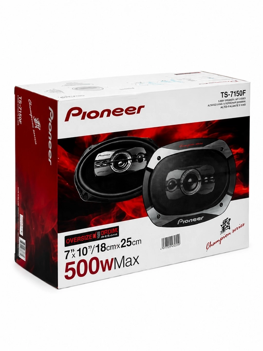 Avto kolonka Pioneer TS-7150F 7x10 dyuym qora, 500W oval dinamik