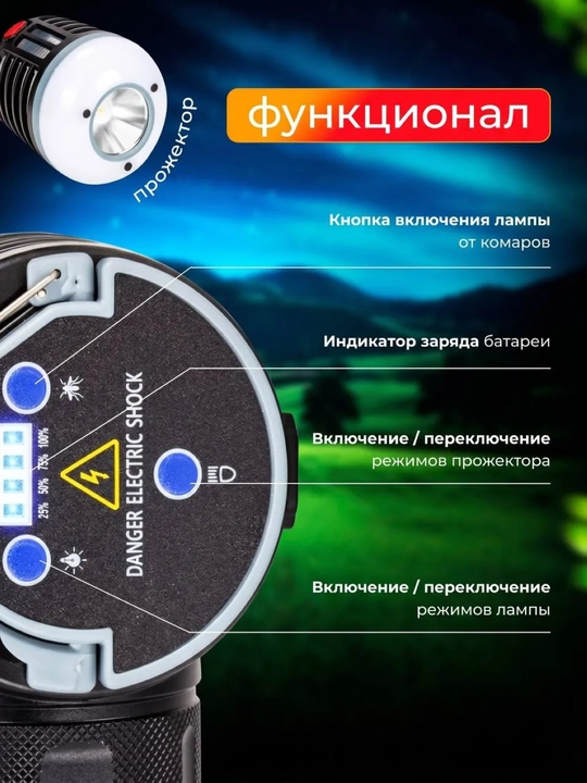 Антимоскитная лампа USB, кемпинговый фонарь и ручной фонарик для отдыха