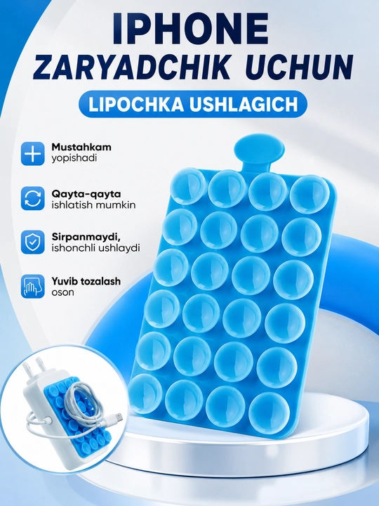 Yopishadigan lipuchka, telefon uchun yopishqoq, lipper - 