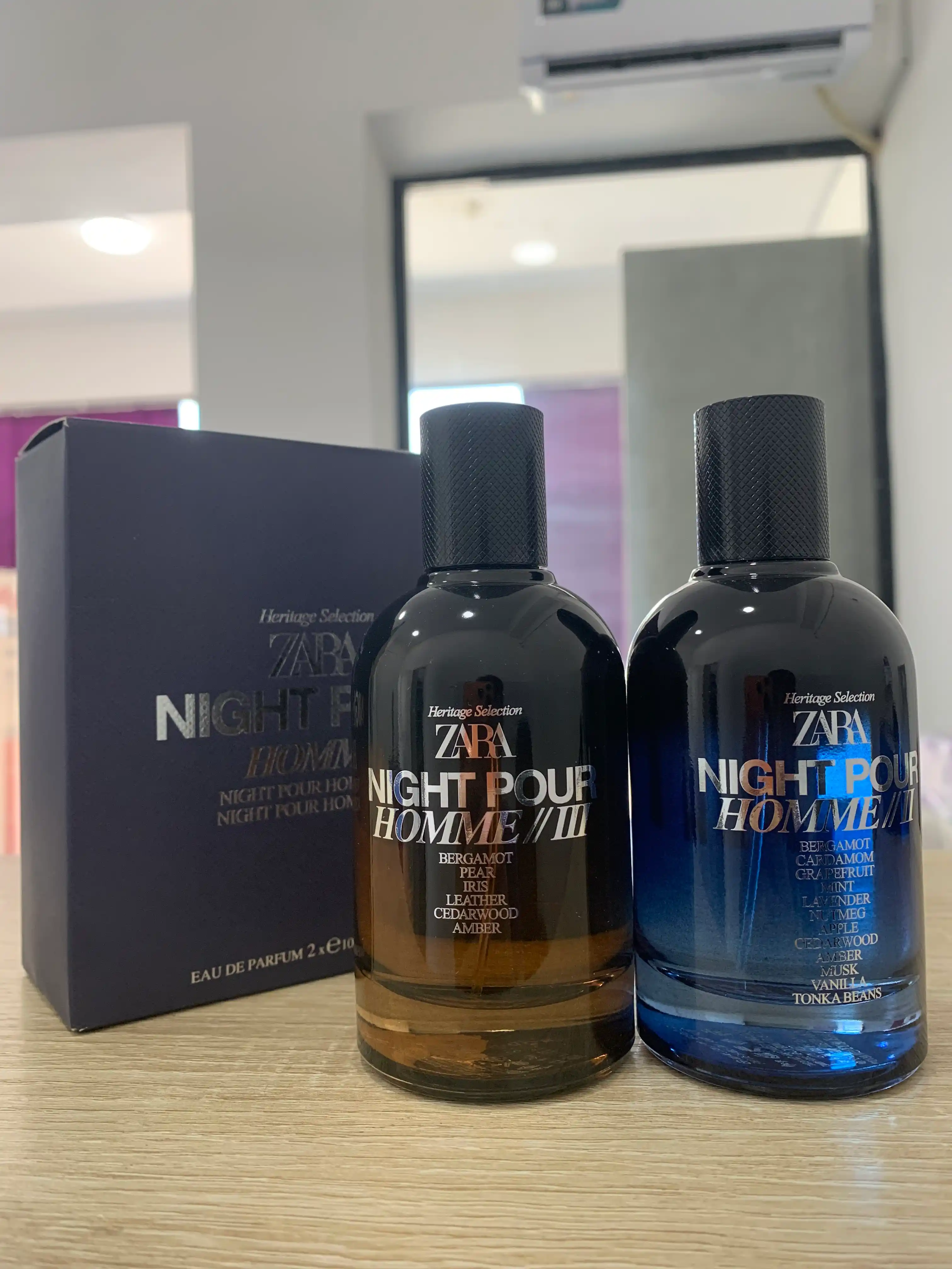 Парфюмерная вода для мужчин ZARA Night Pour Homme II 100 мл + Night Pour Homme III, 100 мл