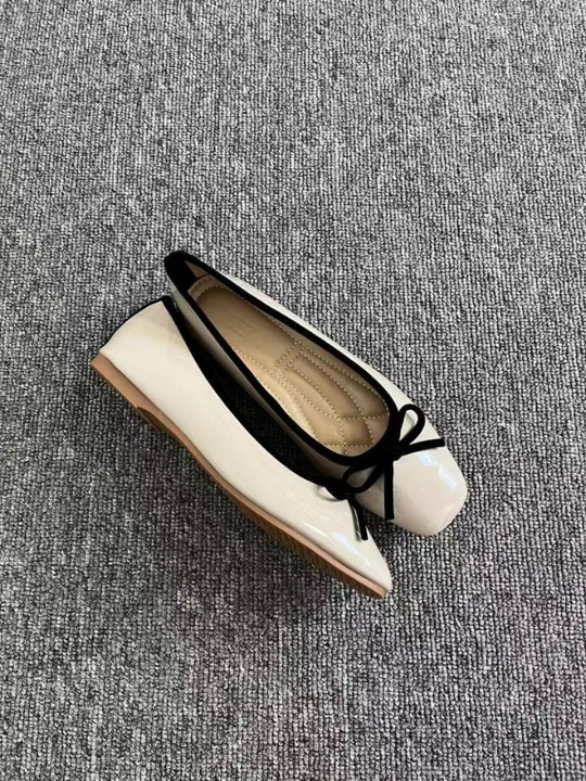 Женские балетки из мягкой и легкой кожи EVA с бантом, Zara Модель 3 разных цветов