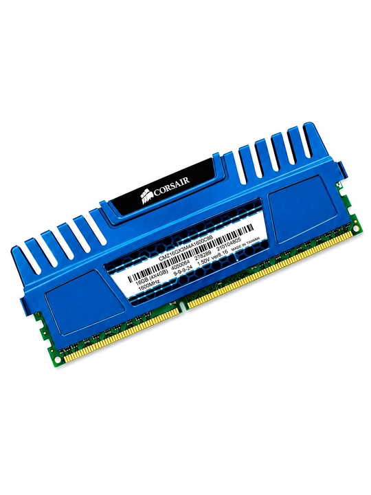 Alyuminiy radiatorli kompyuter uchun Corsair Vengeance DDR3 4GB 1600MHz operativ xotirasi