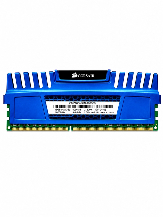 Alyuminiy radiatorli kompyuter uchun Corsair Vengeance DDR3 4GB 1600MHz operativ xotirasi