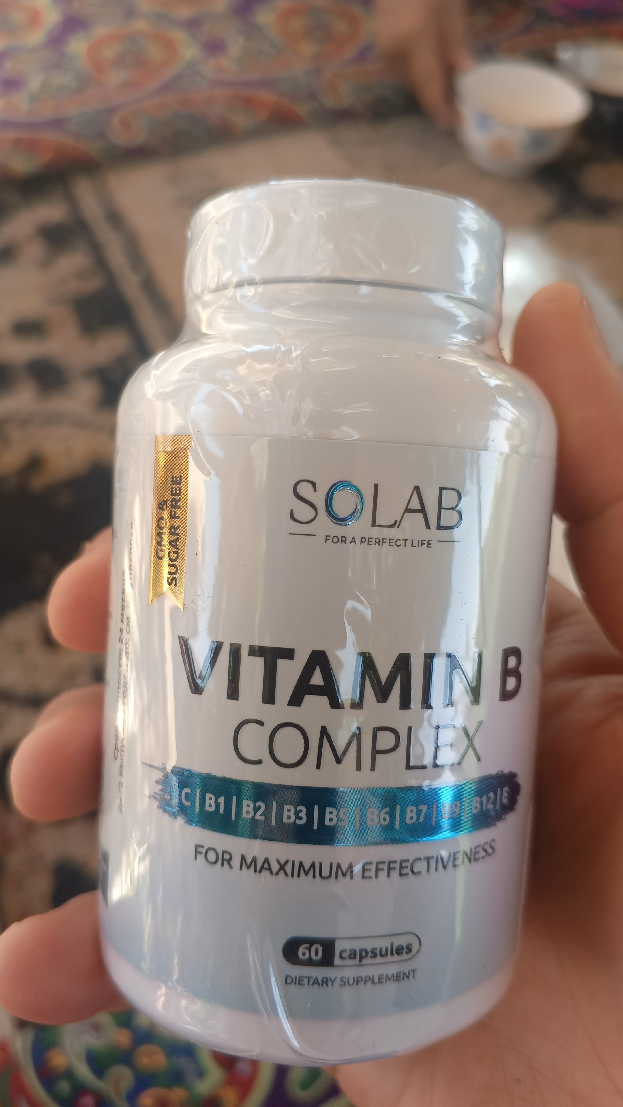 Витамины группы В, SOLAB, 60 капсул
