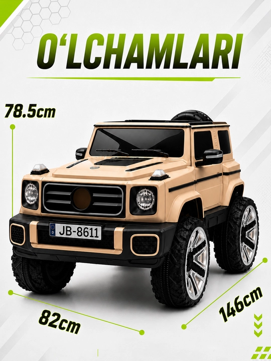 Детский электромобиль 24V 4×4, 4 мотора 550, LED, Bluetooth, управление через APP