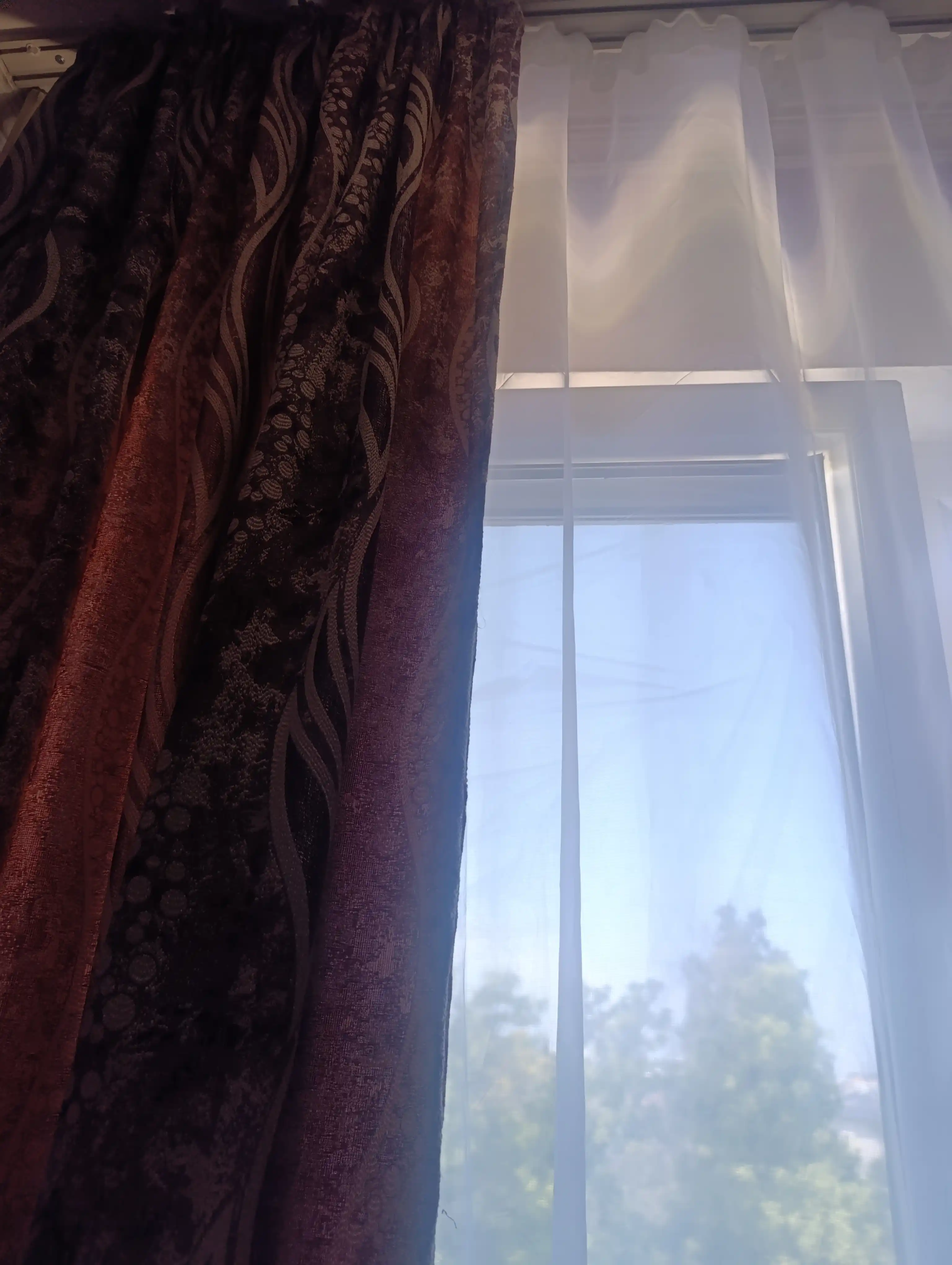 Velvet tyul parda - yuqori sifatli shaffof tyul, parda tasmasi, zamonaviy dizayn