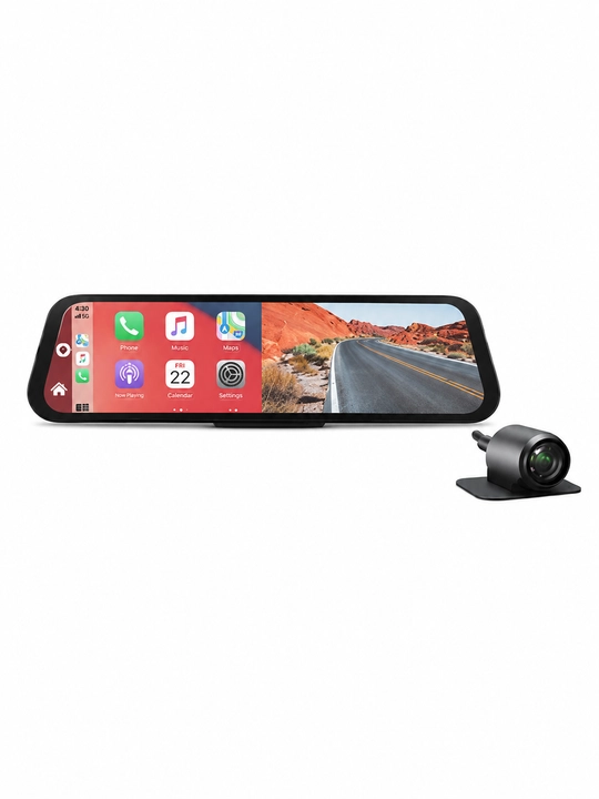 Videoregistrator DOMINANT D989S 4K Ultra HD Wi-Fi CarPlay Android Auto 32GB fleshka bilan