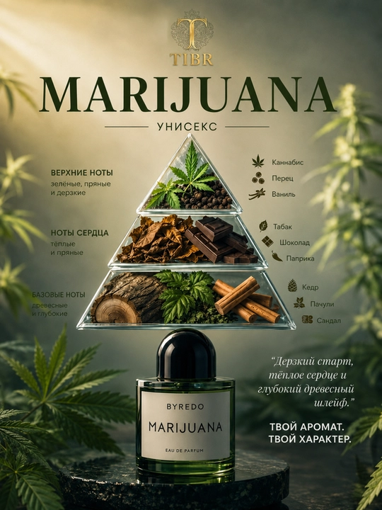 Erkaklar va ayollar uchun Byredo Marijuana atiri, unisex duxi, parfum sovga uchun ajoyib