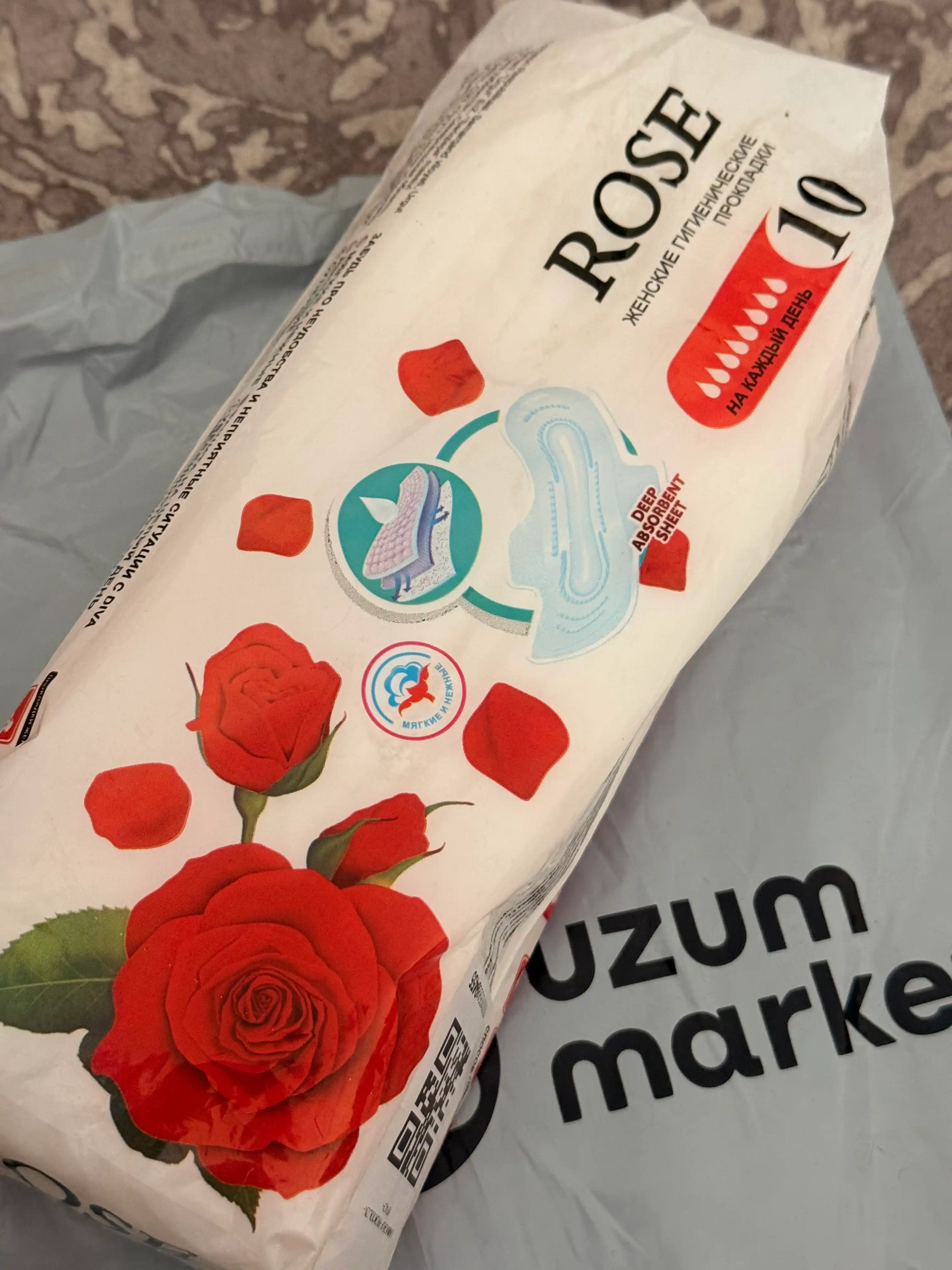 Ayollar uchun gigiyenik yostiqchalar prokladkalar, super shimuvchan, 10 dona