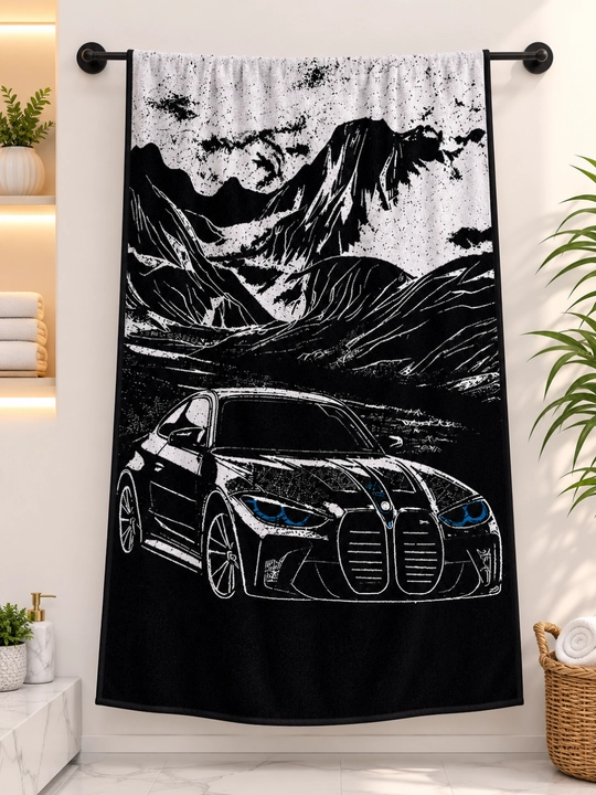 Leopard paxmoq sochig‘i, 100 x 150 sm, paxta tolali, katta, hammom uchun