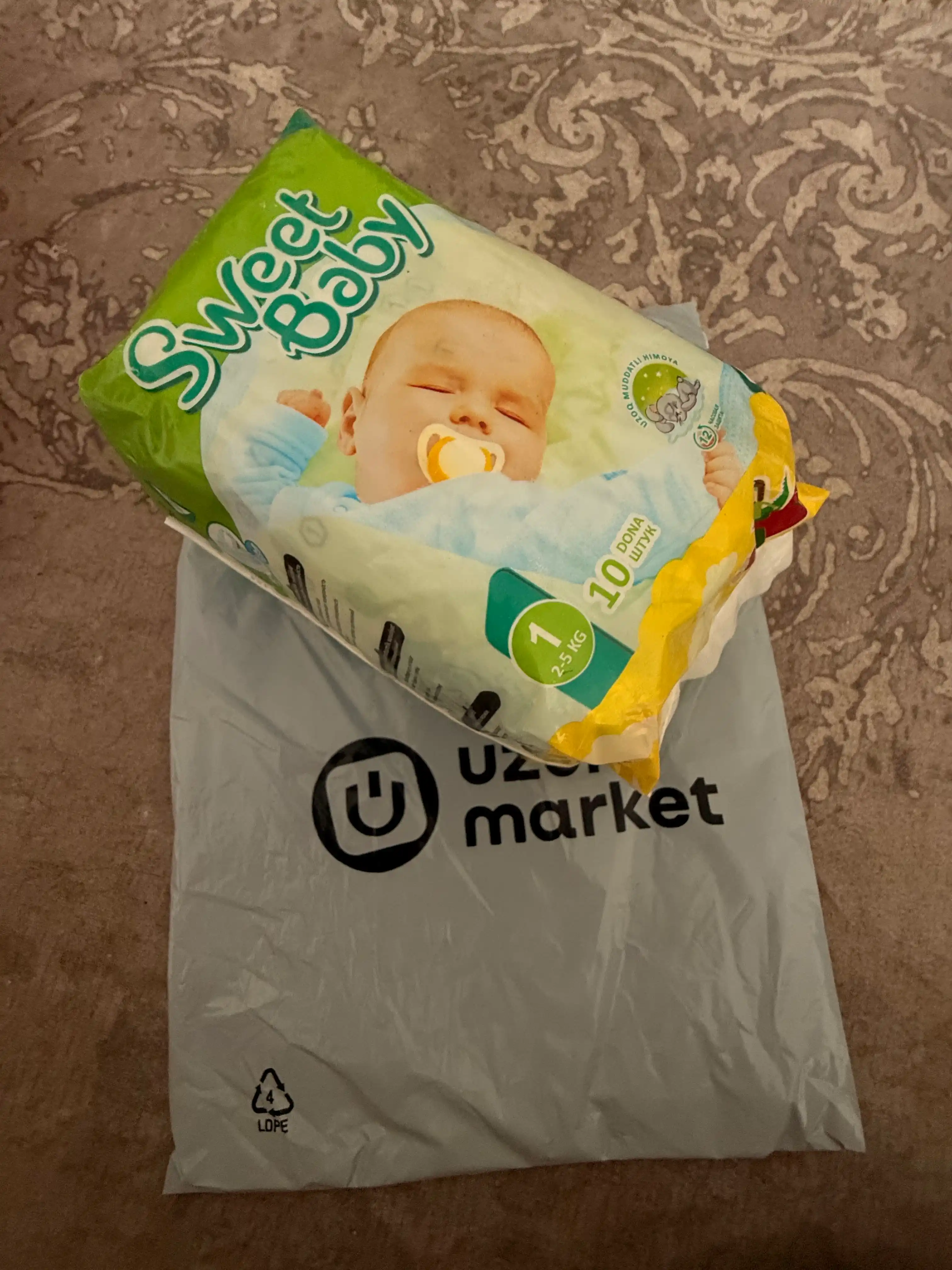 Подгузники "Sweet Baby", для детей, размеры 1-6, подгузники