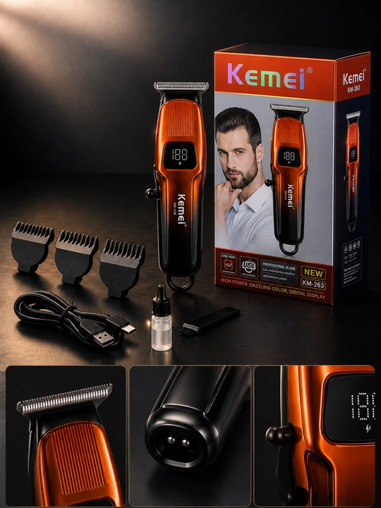 Профессиональный триммер Kemei KM-263 для волос и бороды