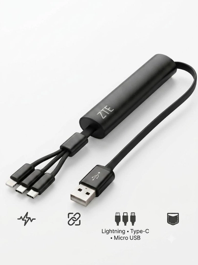 Кабель 3в1, кабель , Type C кабель, Lightning кабель, micro USB кабель - 