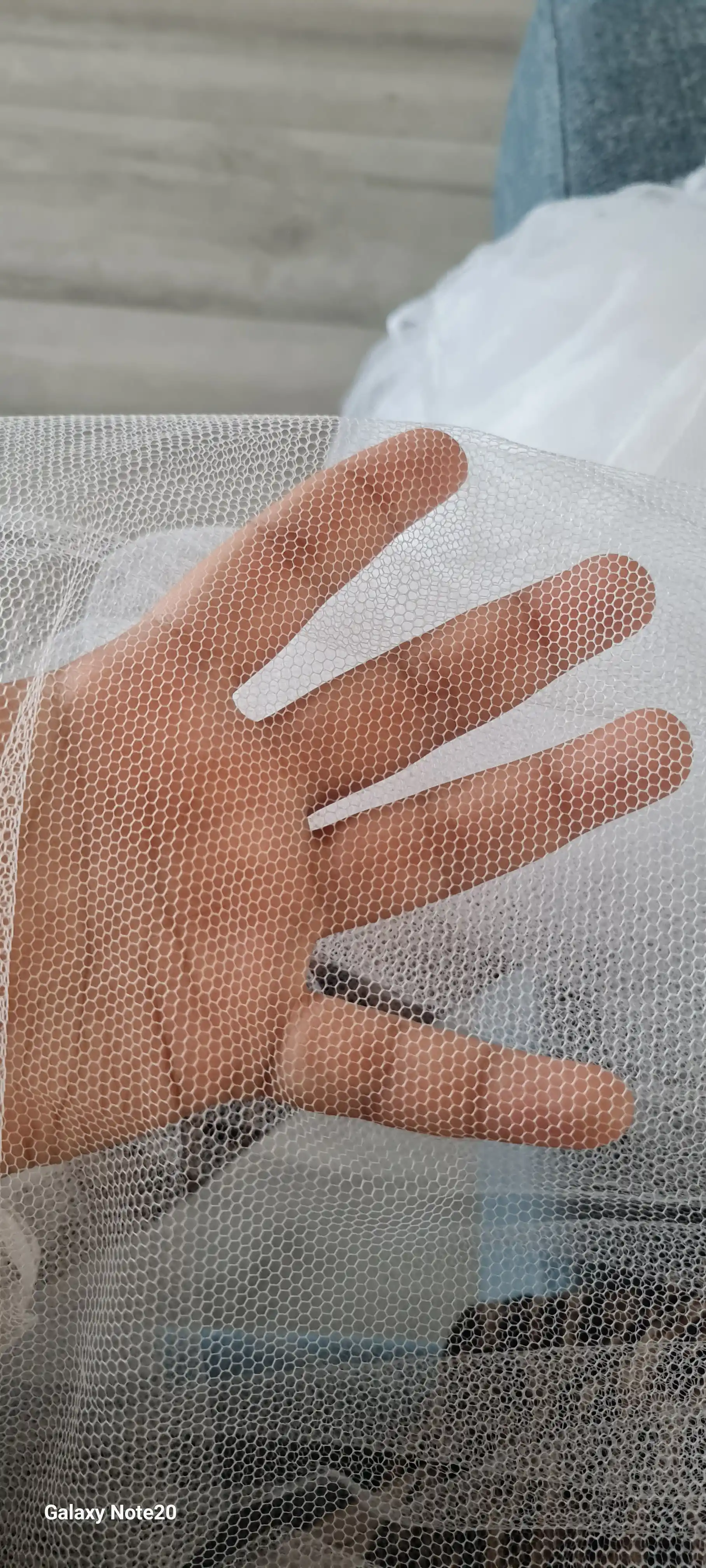 Pashshaxona va pashaxona, krovat uchun pashsha setka, oq rangli