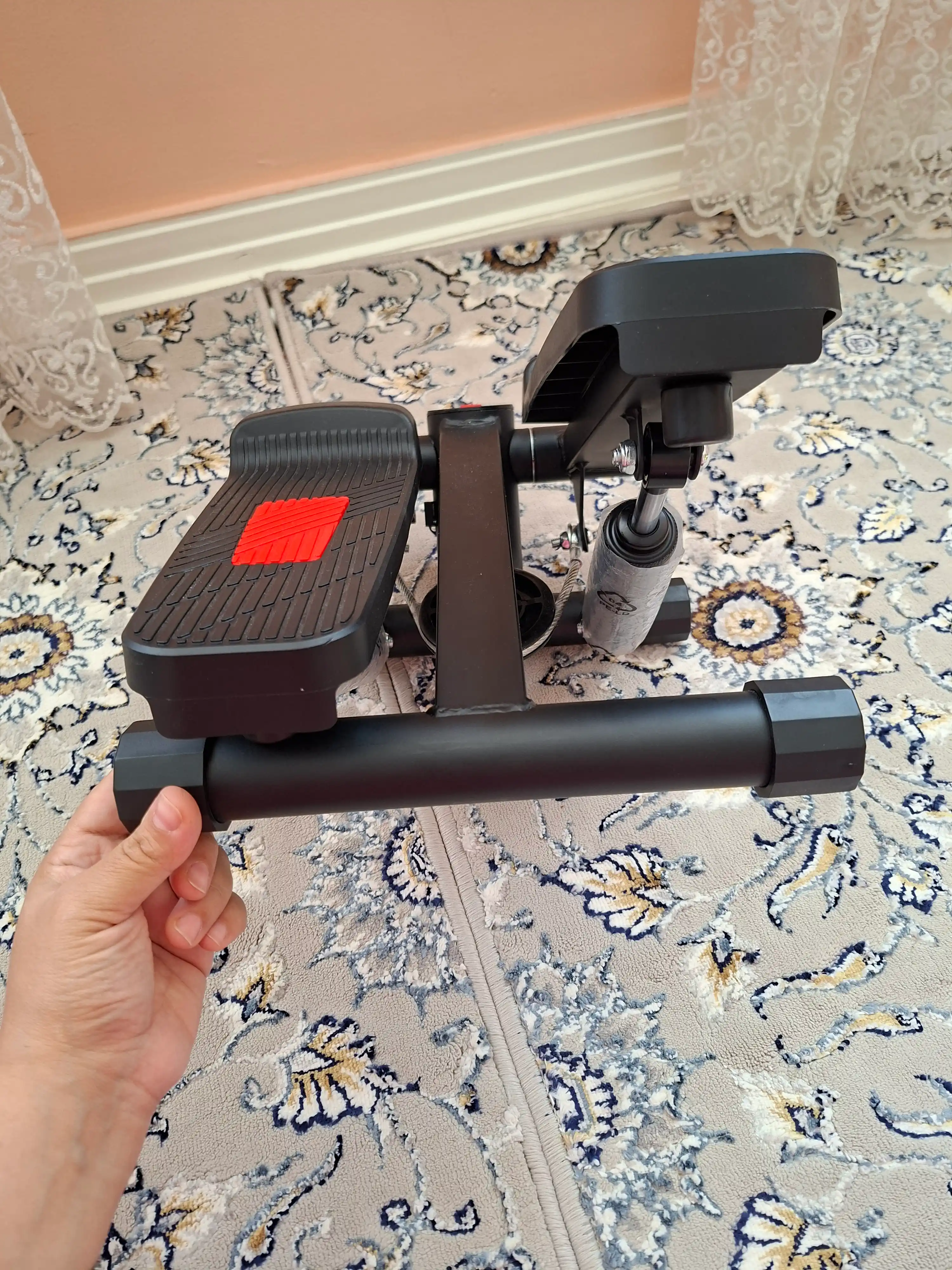 Stepper PRO espanderlar bilan, kardio, fitnes, oyoqlar va vazn yo‘qotish trenajyori
