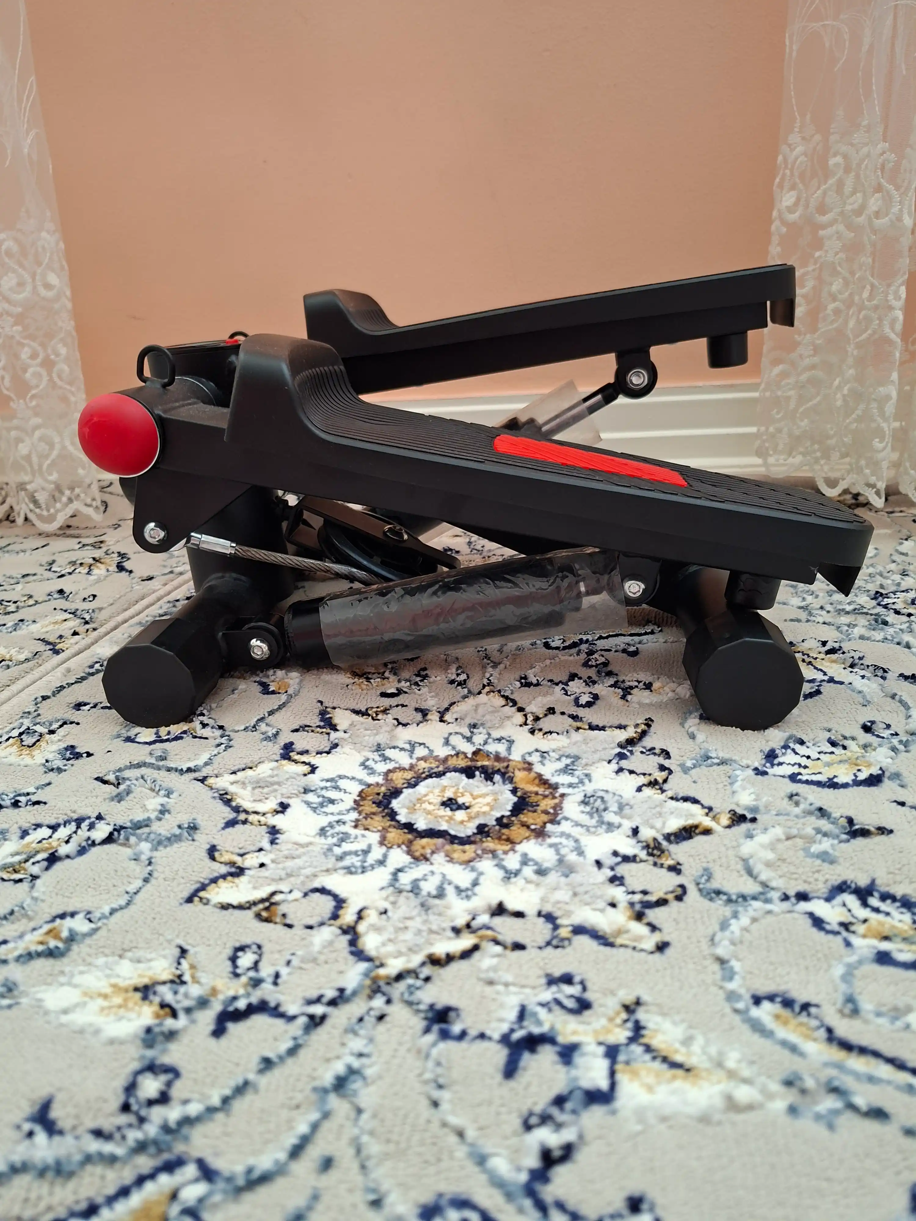 Stepper PRO espanderlar bilan, kardio, fitnes, oyoqlar va vazn yo‘qotish trenajyori