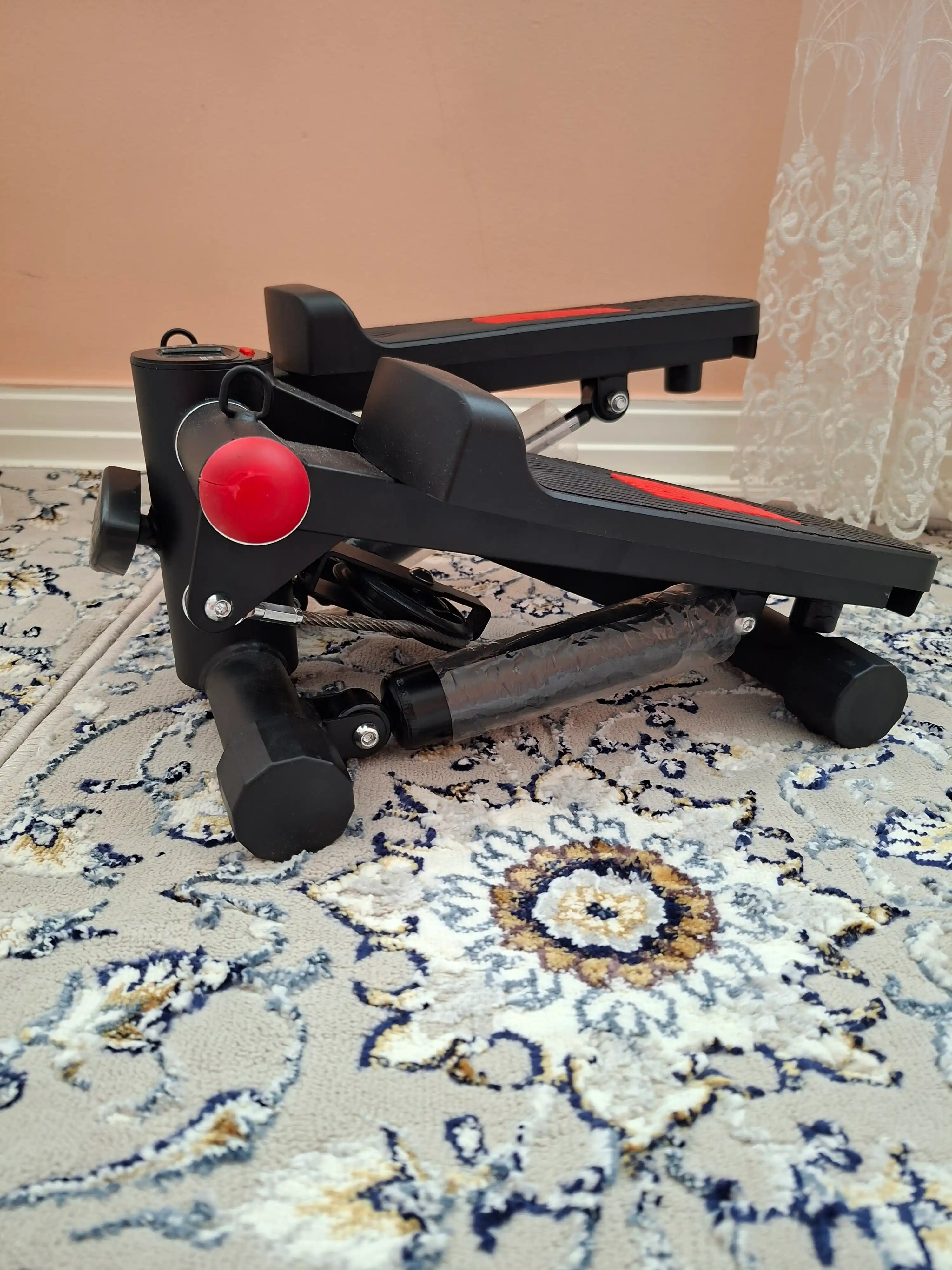 Stepper PRO espanderlar bilan, kardio, fitnes, oyoqlar va vazn yo‘qotish trenajyori