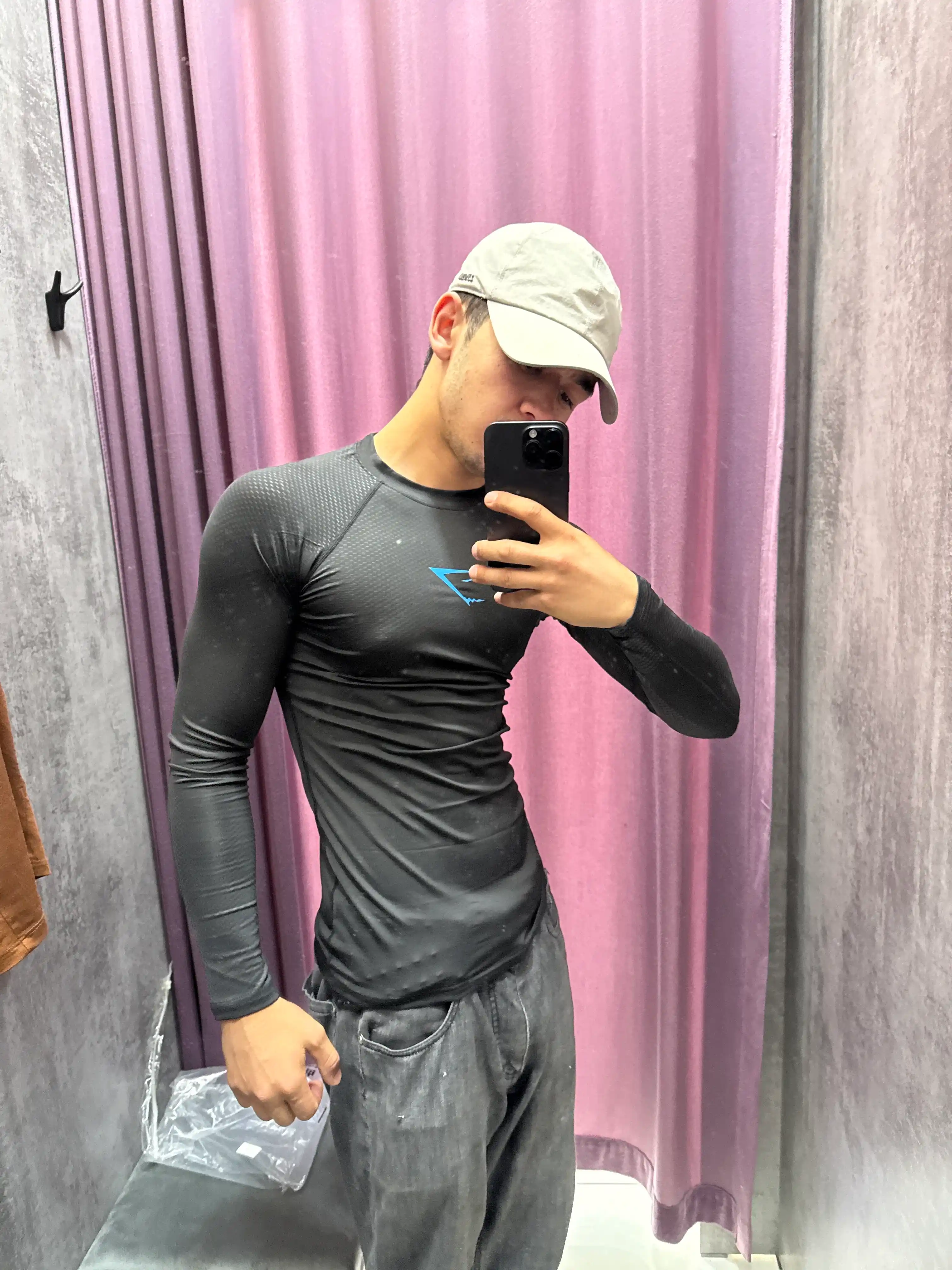 Kompression rashgard, uzun yengli, sport, erkaklar, fitnes uchun