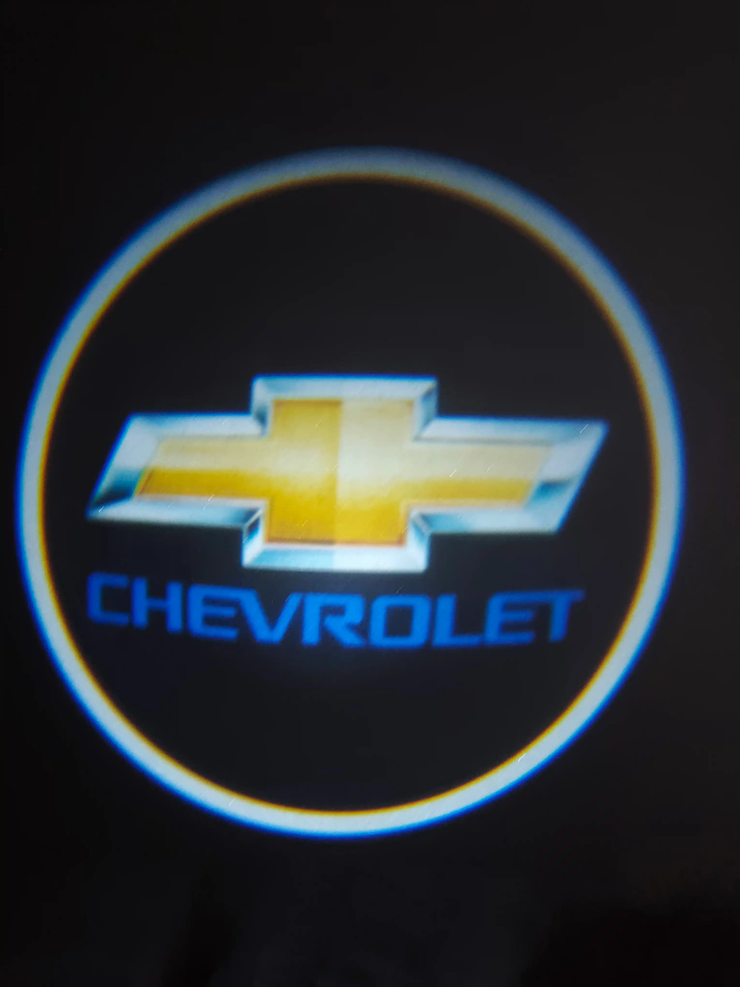LED-проектор логотипа на дверь авто, беспроводной — 1 шт, GERB или Chevrolet