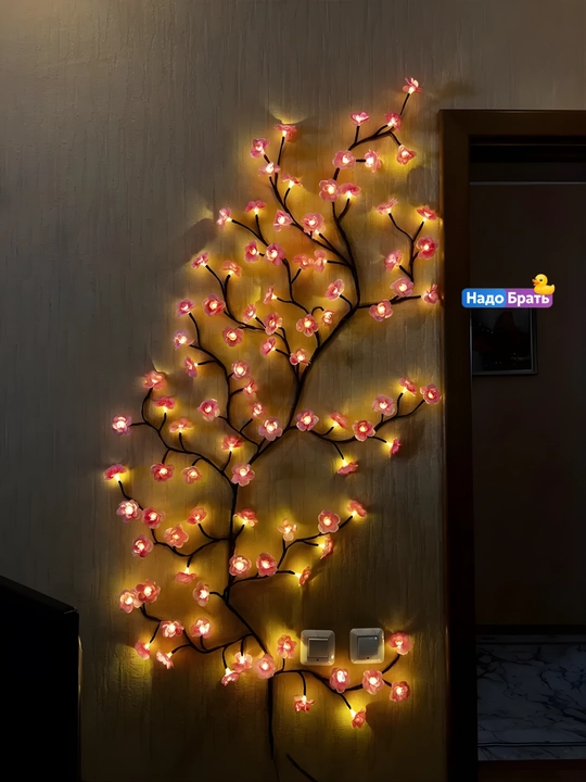 Devor chirog‘i "Gulliy shaftoli novdasi", 96 LED, egiluvchan, USB