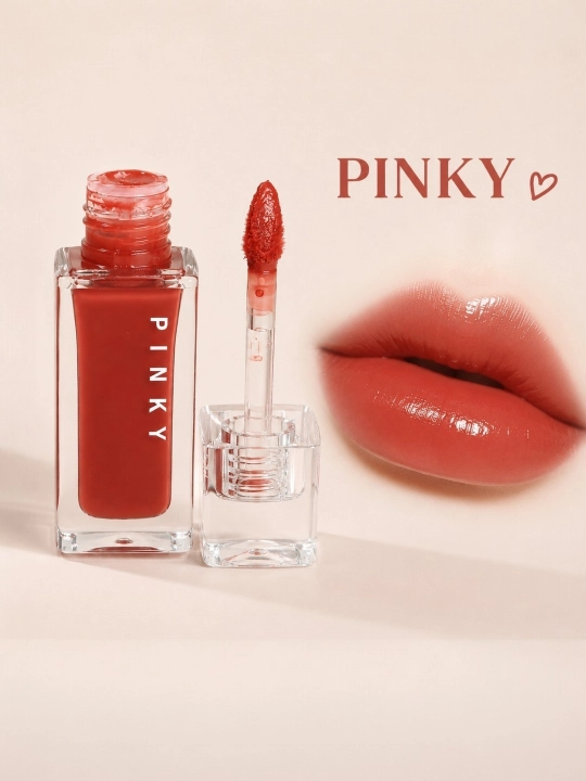 PINKY Lip Tint – стойкий тинт для губ с глянцевым финишем, увлажняющий, помада - 
