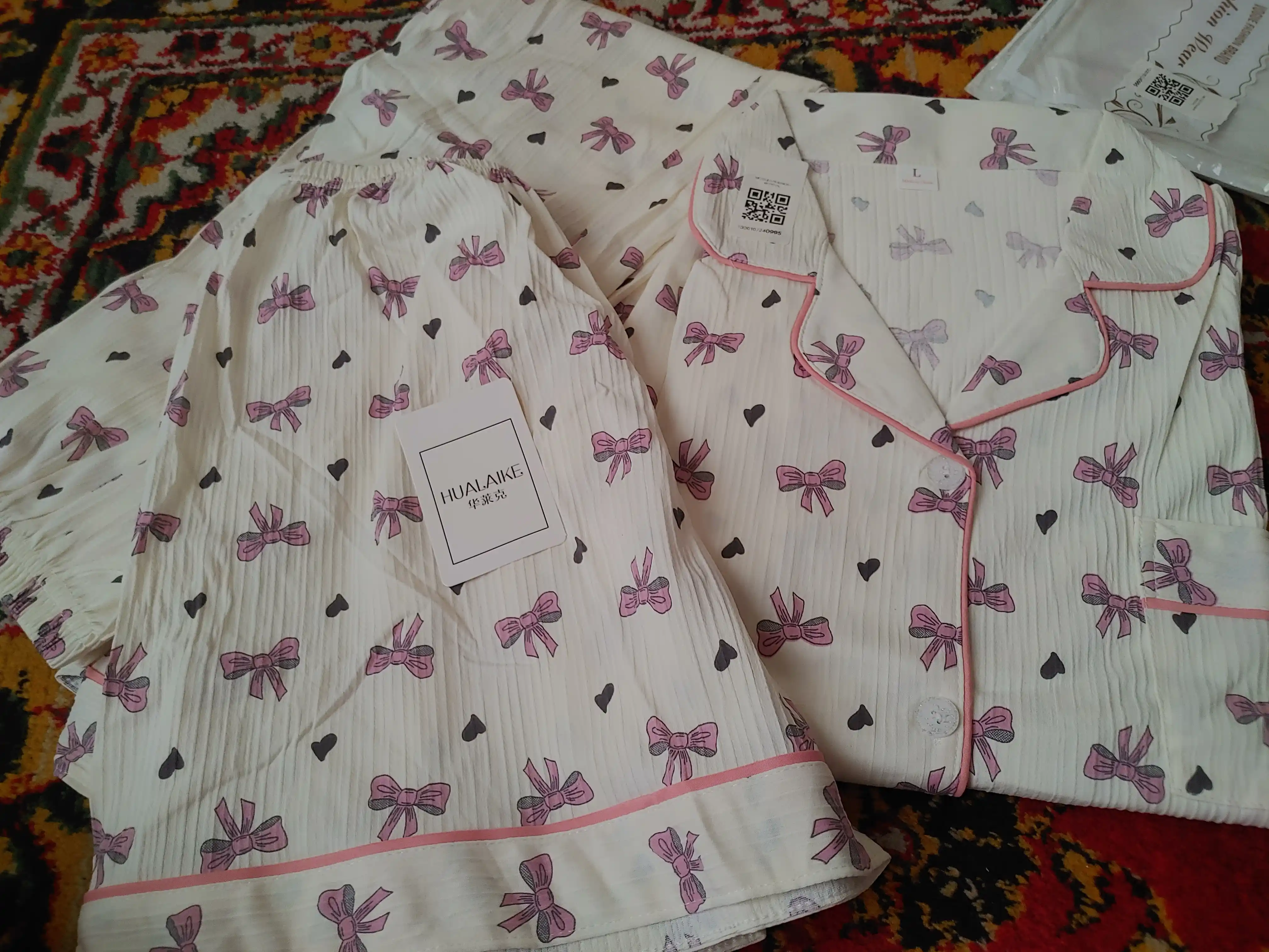 Pijama ayollar uchun 3 tasi 1 da, shim va shortikli komplekt troykalar, ayollar pijamasi