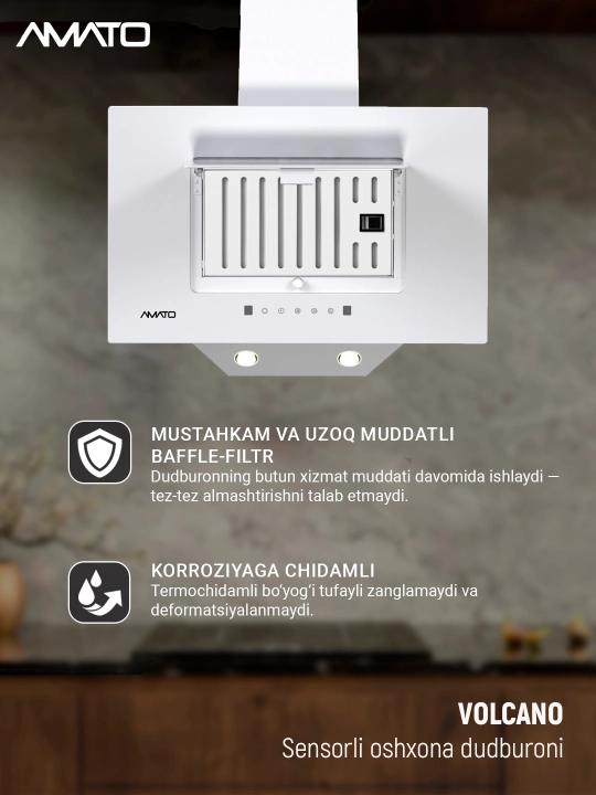 Egma oshxona dudbo‘roni Amato Volcano S 60 sm