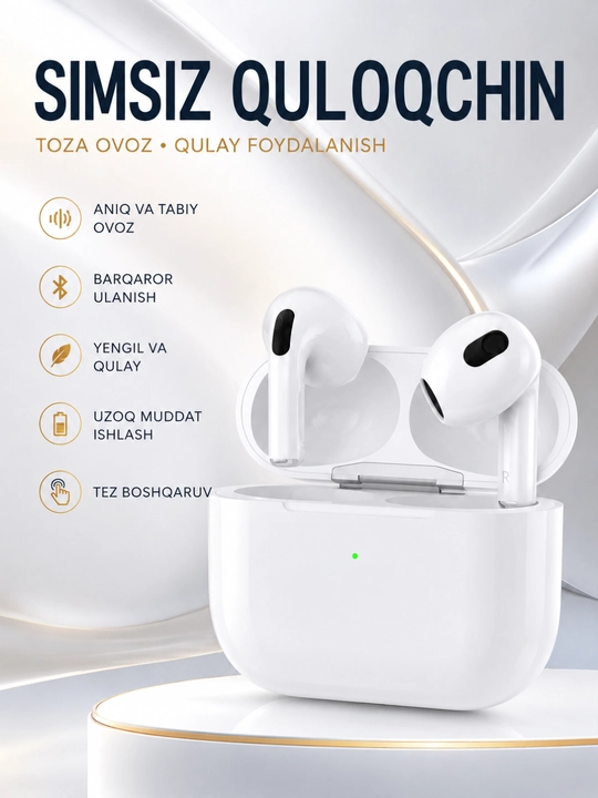 Беспроводные наушники Dsaila Air Pro3, без вакуума, для iOS и Android, шумоподавление - 