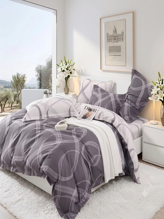 Комплект постельного белья Super Satin Cotton Premium 2-спальный комплект, 100% хлопок - 