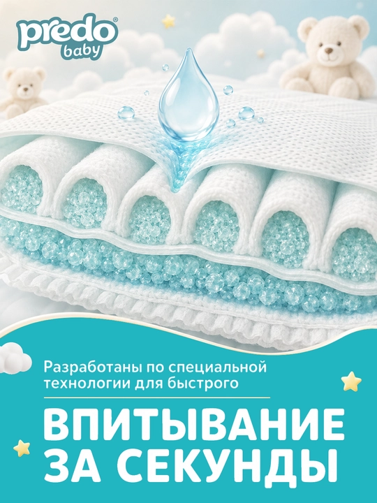 Predo Baby bolalar tagliklari, ichki kiyimlari. 3, 5, 6, 7-o‘lchamli tagliklar