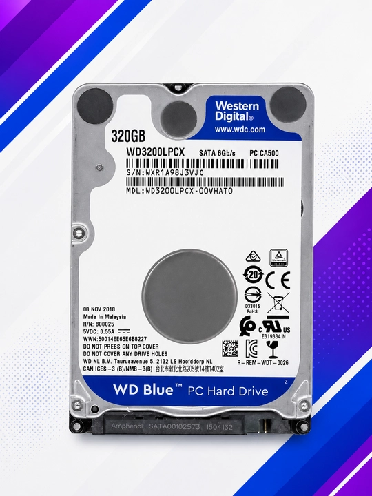 Жесткий диск WD Blue 320GB 2.5" HDD SATA III 5400 RPM 16MB Cache для ноутбука и компьютера