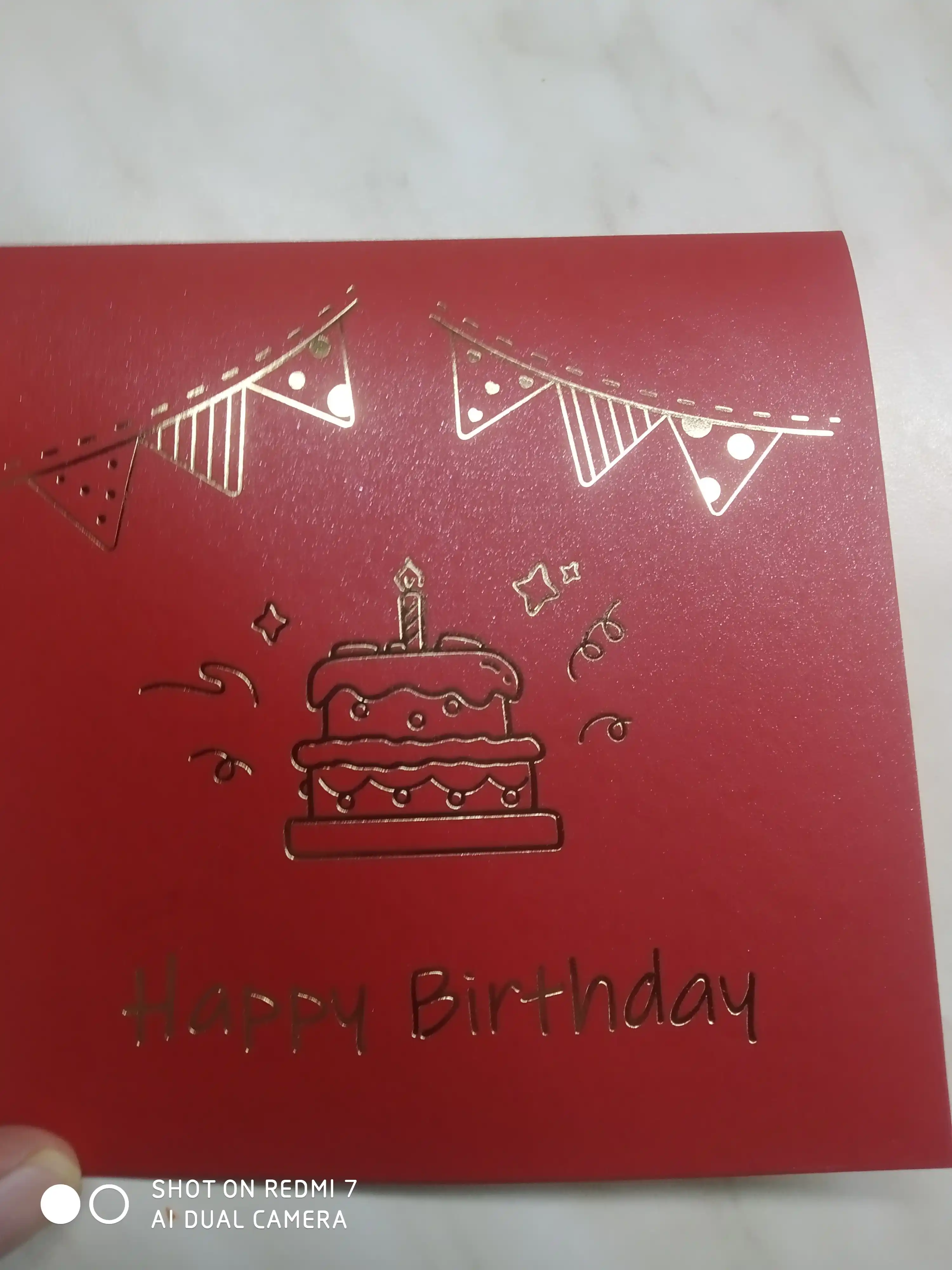Tug'ilgan kun uchun otkritka, "Happy Birthday", konvert, sovg'a erkaklar va ayollar uchun