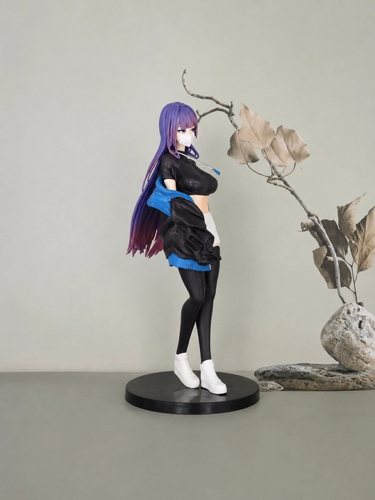 Yuna (Mask Girl) Black Version - Premium Kolleksion Anime Figurkasi, Sovg'a Uchun