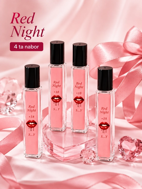 Набор мини-парфюмов Feramon для женщин, 4 штуки, Red Night и Ledy Sexy, духи