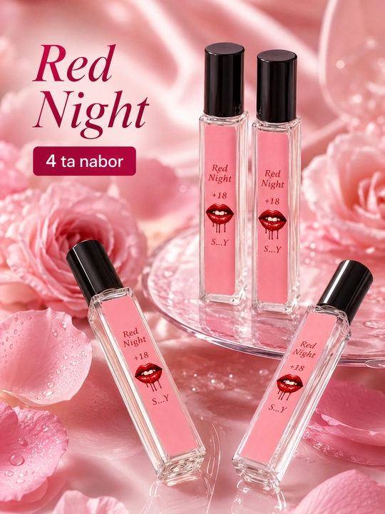 Набор мини-парфюмов Feramon для женщин, 4 штуки, Red Night и Ledy Sexy, духи