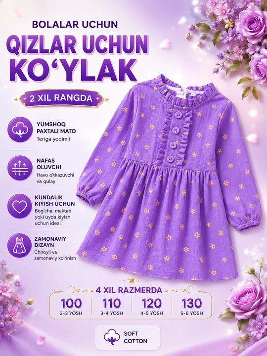 Qizlar uchun kuzgi-qishki ko‘ylaklar, qizlar uchun bayramona ko‘ylaklar xitoycha ko‘ylaklar - 