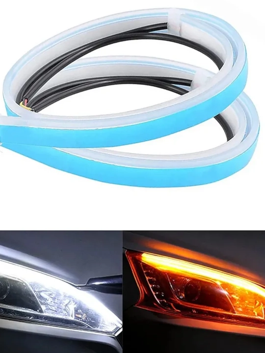 Avtomobil faralari uchun svetodiodli Led tasma, 60 sm, 2 dona