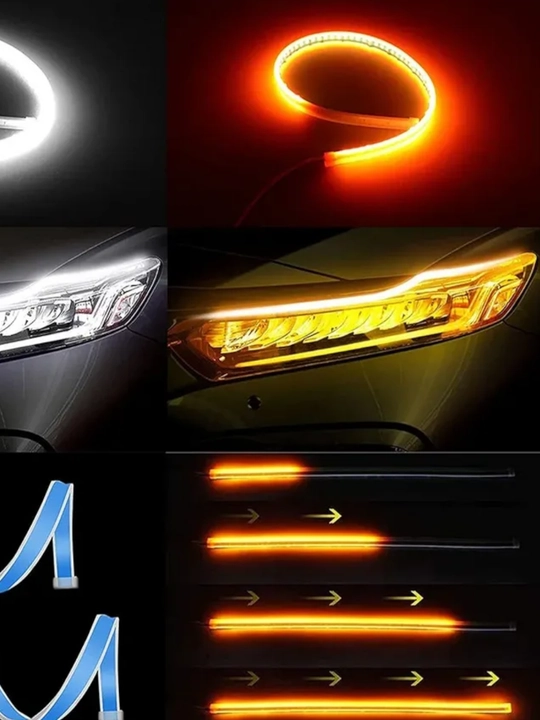 Avtomobil faralari uchun svetodiodli Led tasma, 60 sm, 2 dona