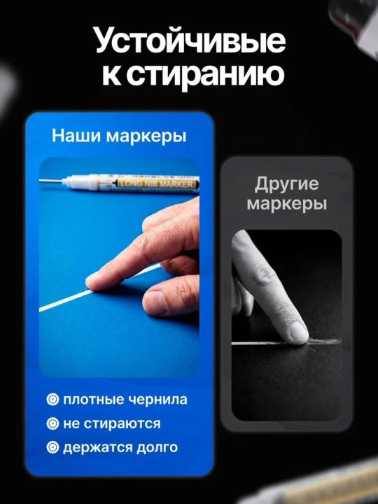 Qurulish markerlari, suvga chidamli, 4 talik to'plamlar