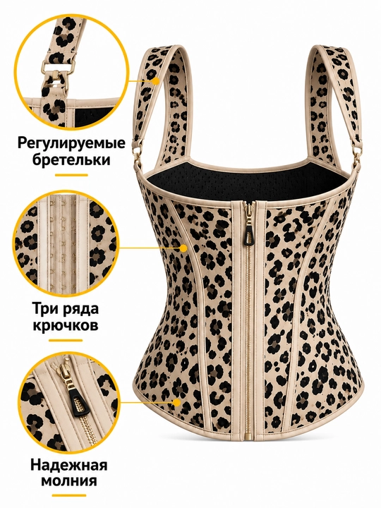 Ayollar uchun qomat shakllantiruvchi korset, zamokli model