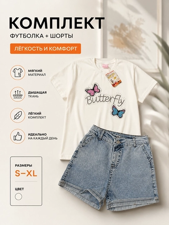 Комплект одежды для девочек, для прогулок и праздников