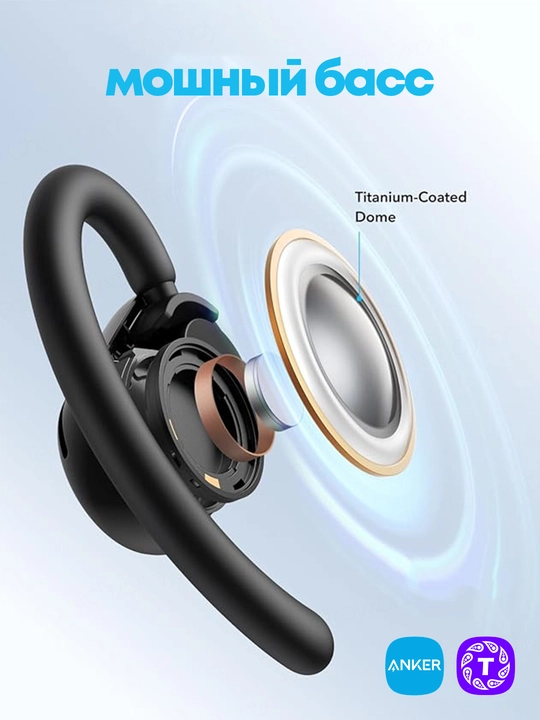 Ochiq TWS quloqchinlar Anker Soundcore V20i, vakuumsiz, sport va kundalik uchun, global