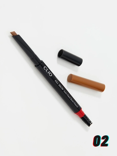 Автоматический карандаш для бровей Clio Kill brow auto hard brow pencil