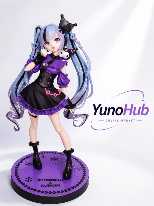 Hatsune Miku Kuromi uslubidagi maftunkor anime figurkasi, dekor va sovg‘a - 