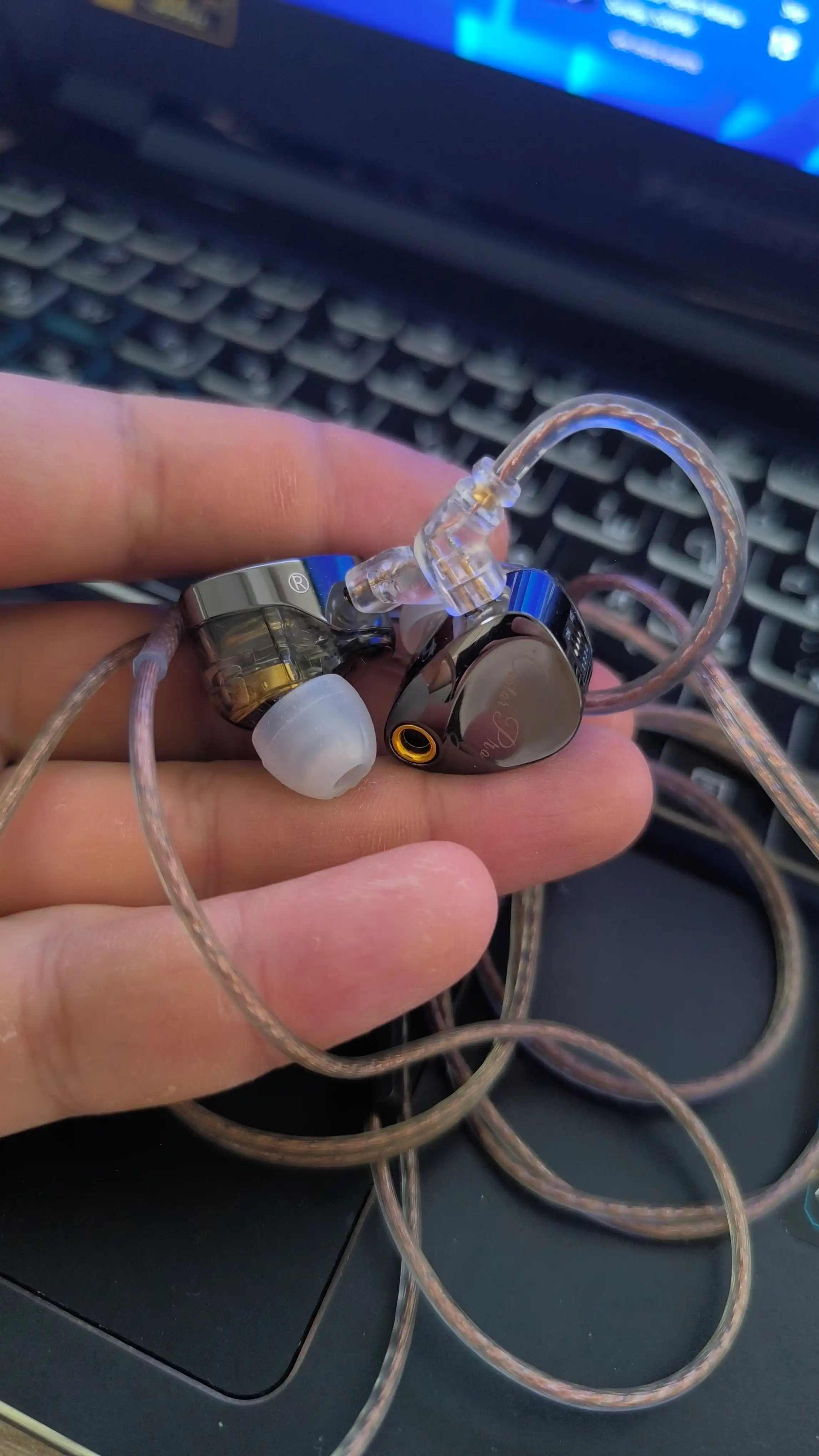 KZ Castor Pro проводные Hi-Fi IEM мониторные, с мощным басом и микрофоном наушники