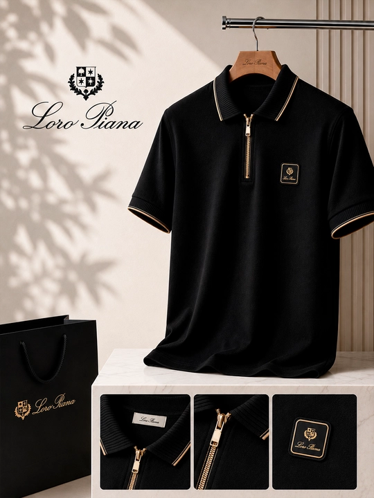 Yashin tezligida Loro Piana Premium erkaklar polosi - 