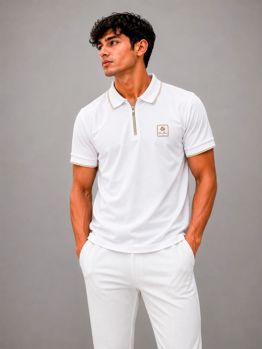 Yashin tezligida Loro Piana Premium erkaklar polosi