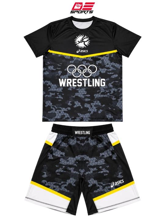 Kurash, MMA va mashg‘ulotlar uchun Wrestling futbolkasi va shortigi, sport to‘plami