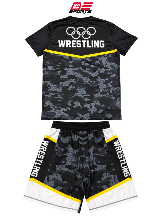 Kurash, MMA va mashg‘ulotlar uchun Wrestling futbolkasi va shortigi, sport to‘plami