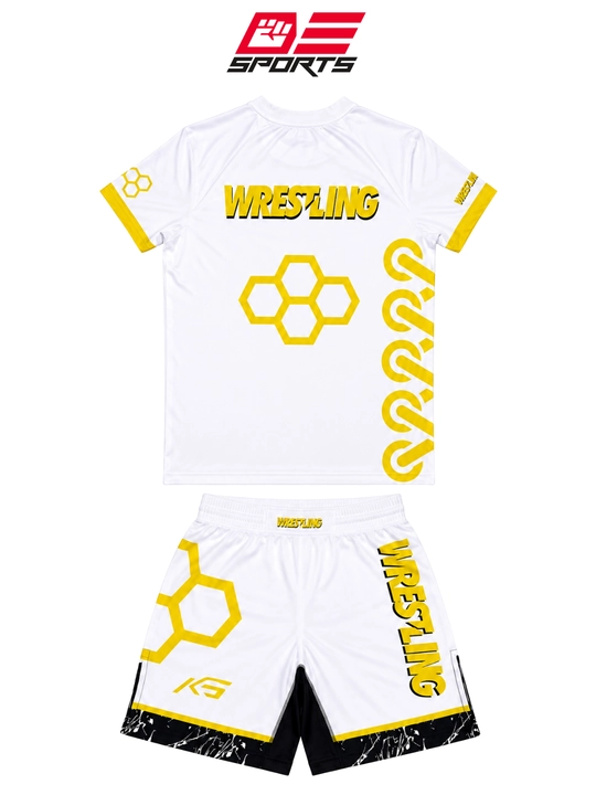 Kurash, MMA va mashg‘ulotlar uchun Wrestling futbolkasi va shortigi, sport to‘plami